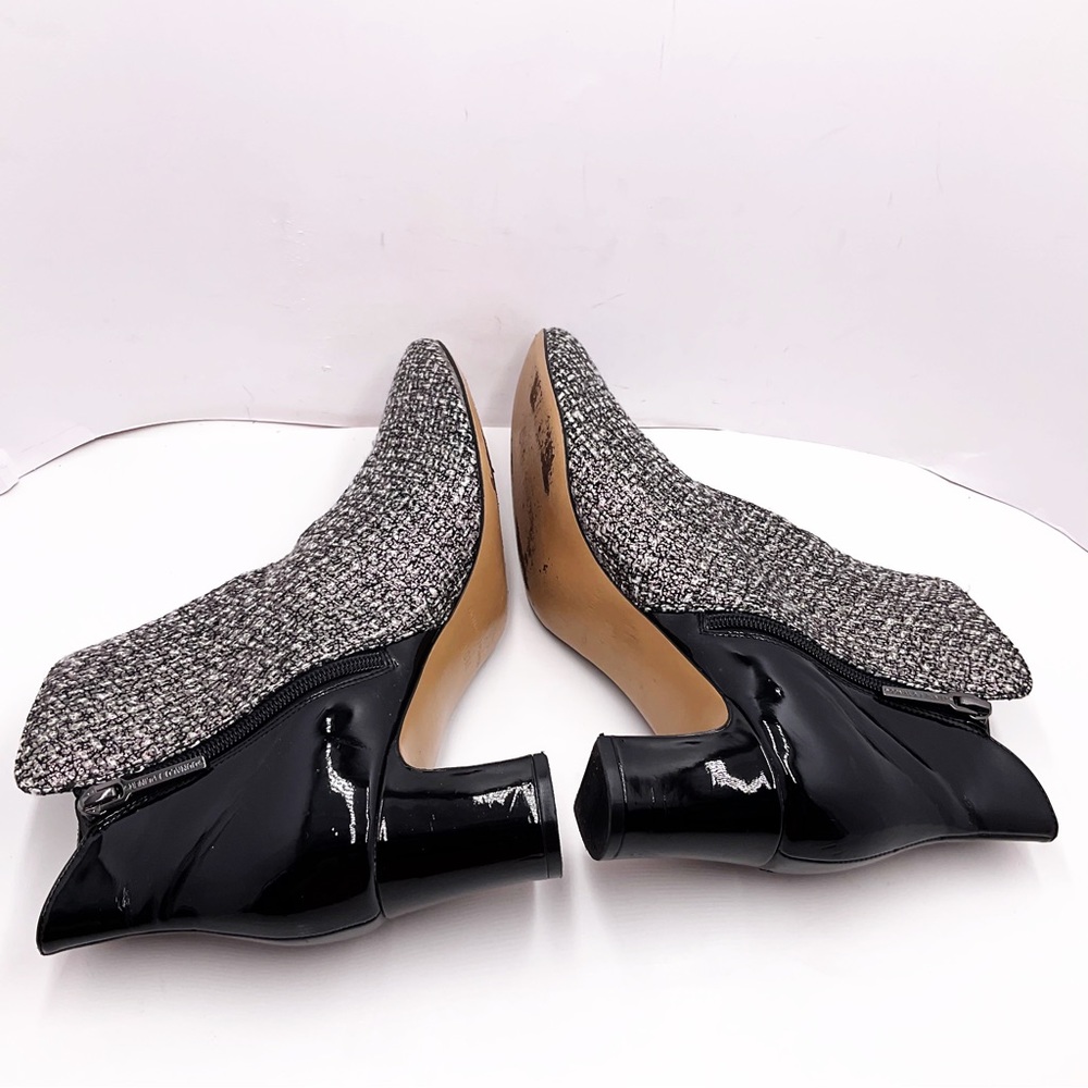{Donald J. Pliner} Jakk Tweed/Patent Leather Boots - Picture 11 of 16